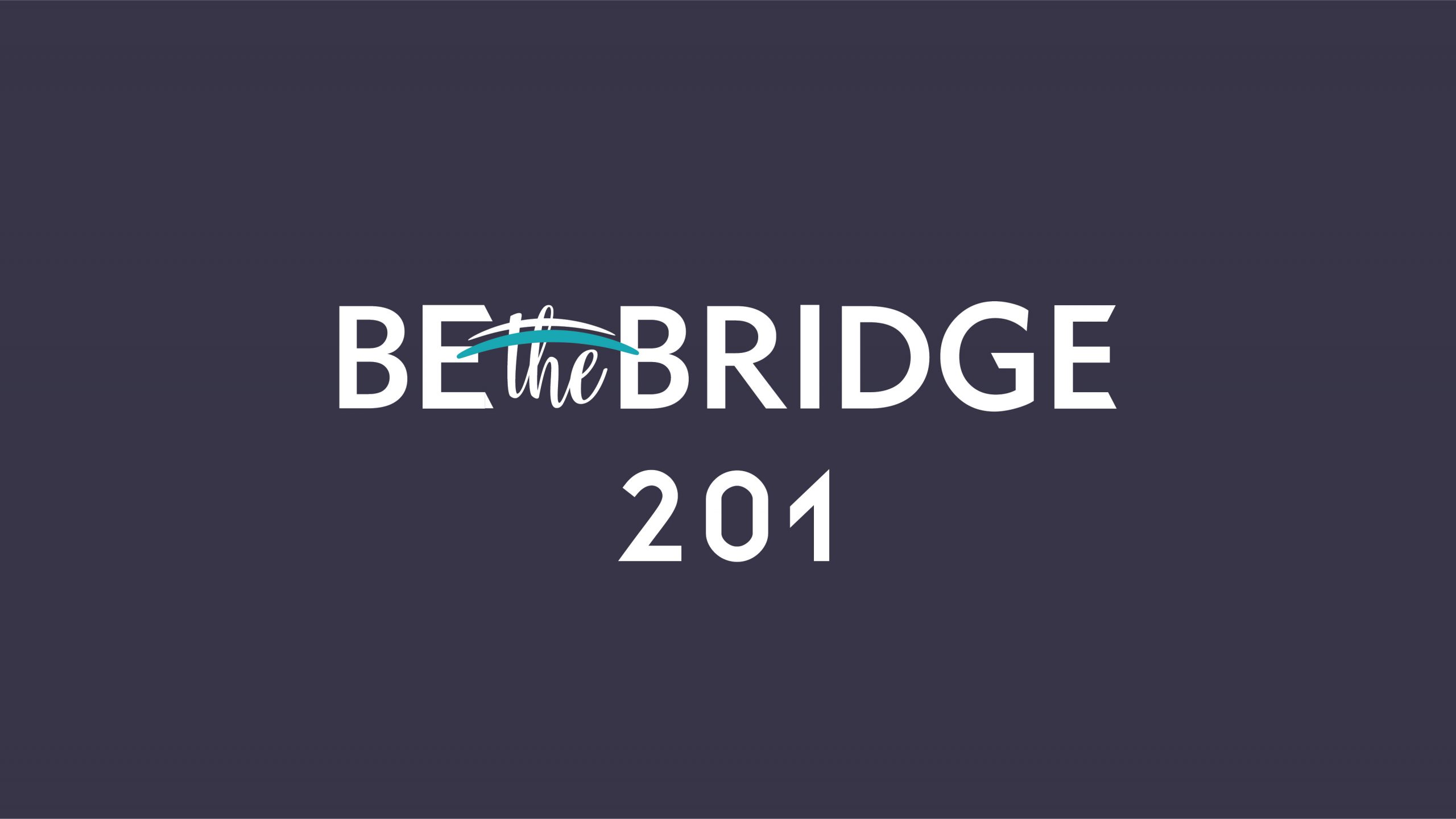 Be the Bridge 201